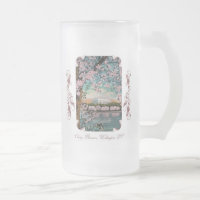 Cherry Blossoms Victorian Frosted Beer Mug