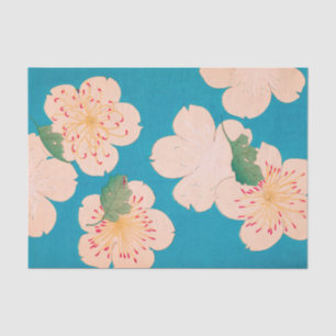 Cherry Blossoms Vintage Japanese Floral Print Tissue Paper
