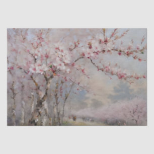 Cherry Blossoms Watercolor Decoupage Tissue Paper