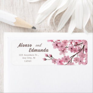 Cherry Blossoms Watercolor Floral Personalised