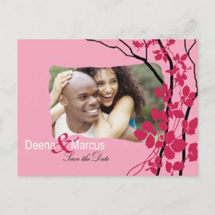 Cherry Blosssom Bella Save the Date Photo Announcement Postcard