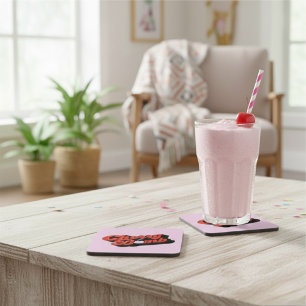 Cherry Bomb Beverage Coaster