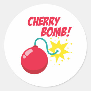Cherry Bomb! Classic Round Sticker