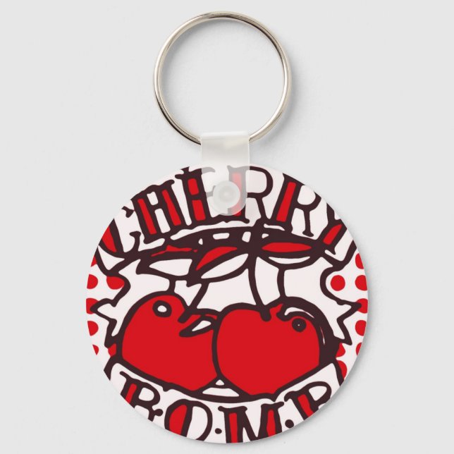 Cherry bomb design key ring (Front)