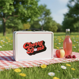 Cherry Bomb Metal Lunch Box
