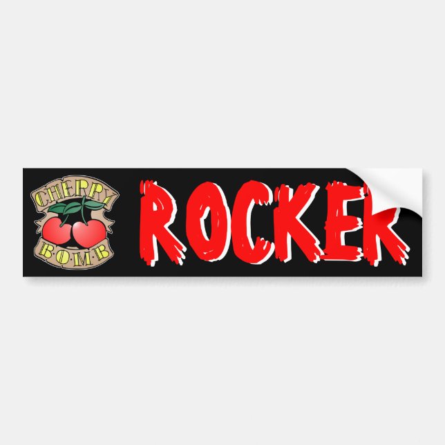 Cherry Bomb Rocker Bumper Sticker (Front)