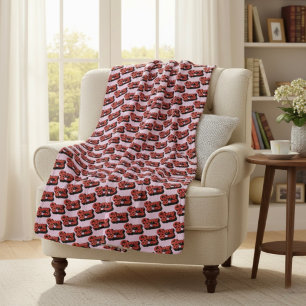 Cherry Bomb Sherpa Blanket