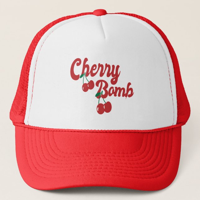 Cherry Bomb Trucker Hat (Front)