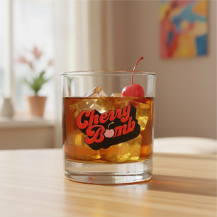 Cherry Bomb Whiskey Glass