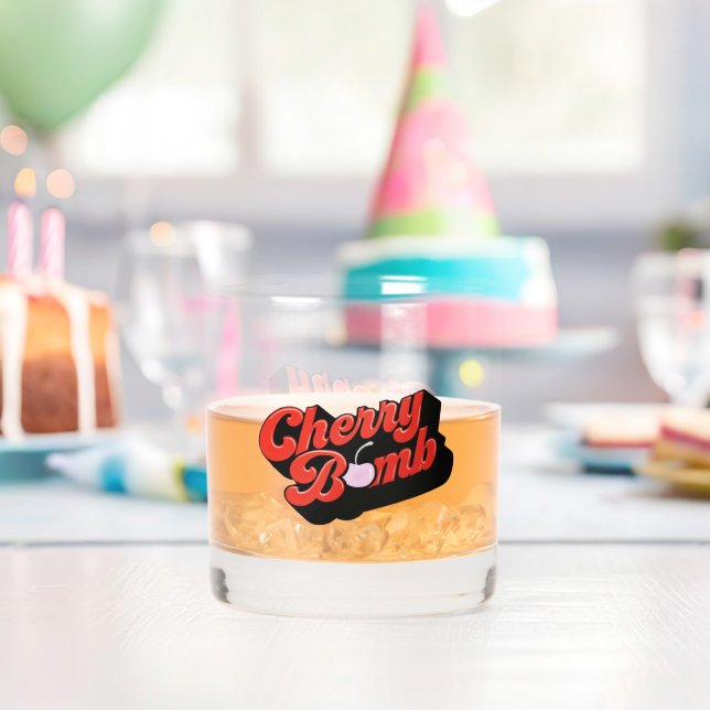 Cherry Bomb Whiskey Glass (Insitu (Birthday))