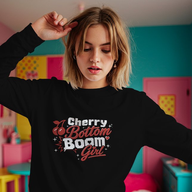 Cherry Bottom Girl – Retro Cherry T-Shirt (Creator Uploaded)