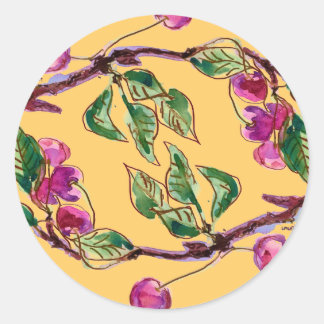 Cherry Branch Classic Round Sticker