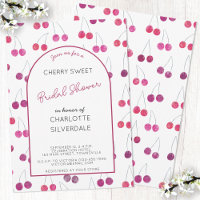 Cherry Bridal Shower Invitation