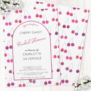 Cherry Bridal Shower Invitation