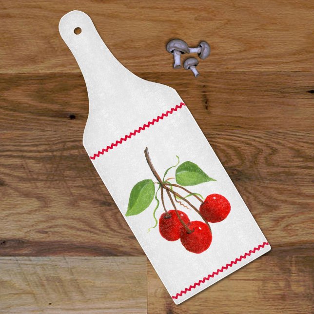 Cherry Bunch Glass Paddle Cutting Board (Creator Uploaded)