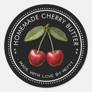 Cherry butter sticker for your homemade recipes!