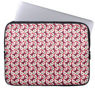 Cherry Butterfly Kawaii Seamless Pattern Laptop Sleeve