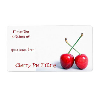 Cherry Canning Labels