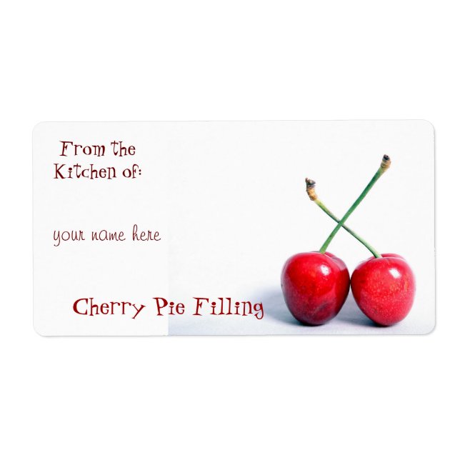 Cherry Canning Labels (Front)
