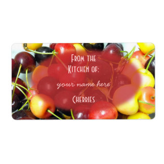 Cherry Canning Labels