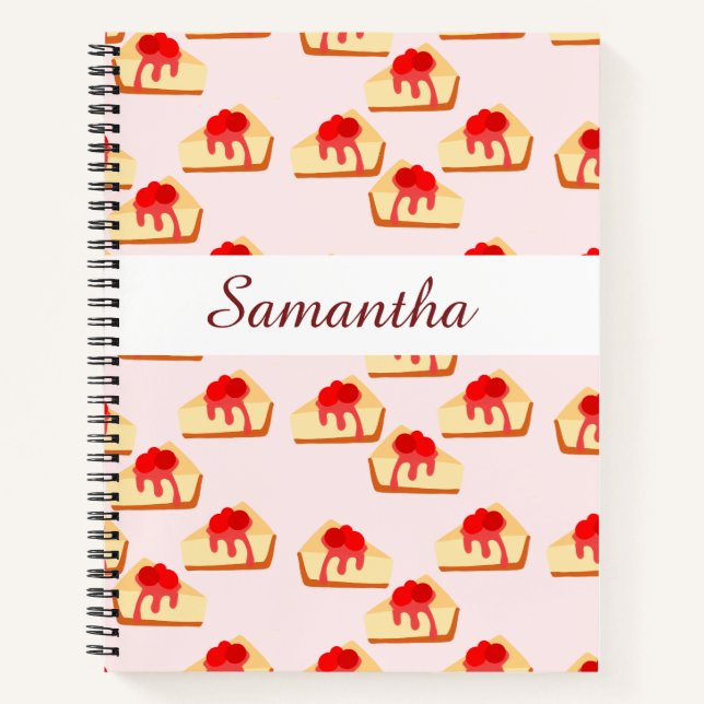 Cherry Cheesecake Dessert Notebook (Front)