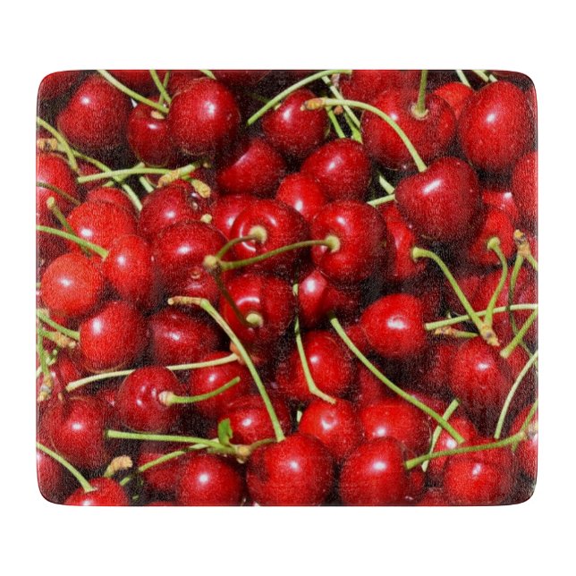 Cherry Cherries Red Cutting Board (Front)