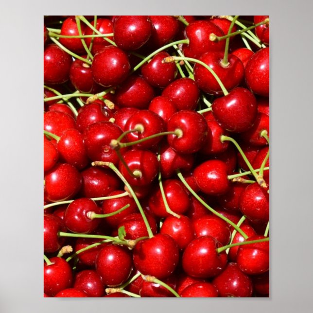 Cherry Cherries Red Poster (Front)