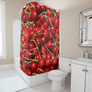 Cherry Cherries Red Shower Curtain