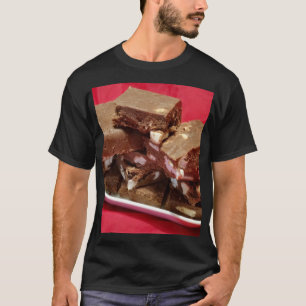 Cherry Chocolate Marshmallow Fudge On A Plate T-Shirt