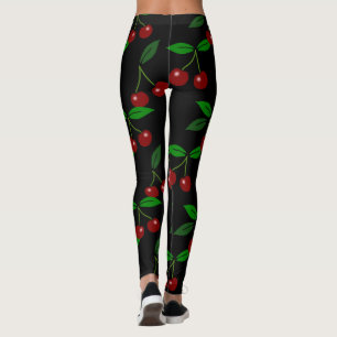 Cherry Choose your colour background Leggings