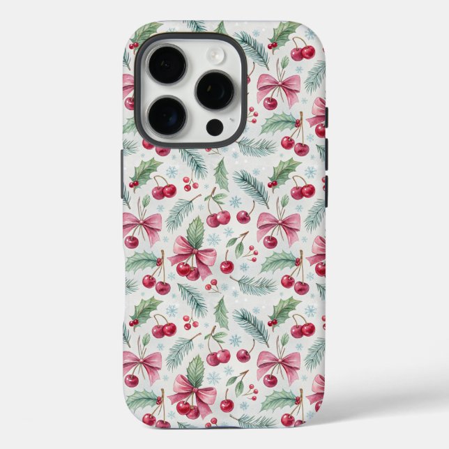 Cherry Christmas Case-Mate iPhone Case (Back)