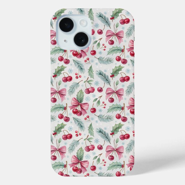 Cherry Christmas Case-Mate iPhone Case (Back)