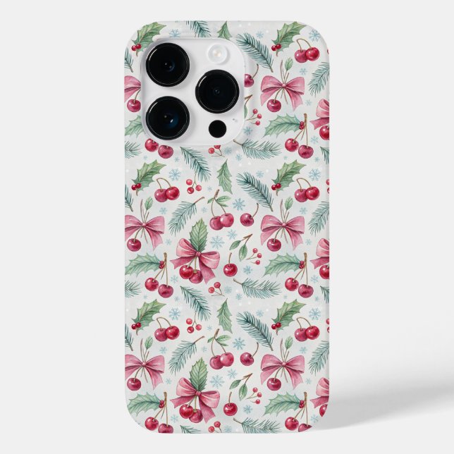 Cherry Christmas Case-Mate iPhone Case (Back)