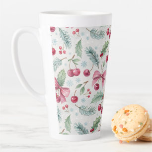 Cherry Christmas Latte Mug