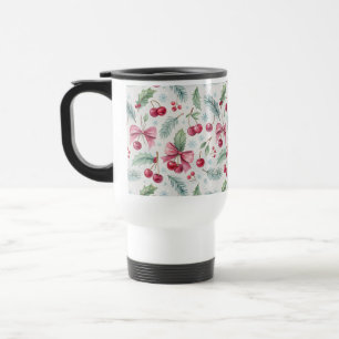 Cherry Christmas Travel Mug