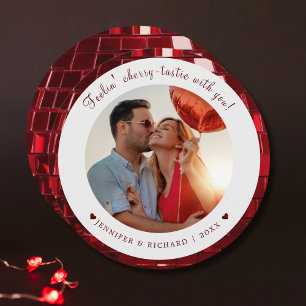 Cherry Coded Personalised Valentine's Day Photo Holiday Card