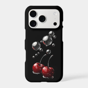 Cherry Cola Bubbles iPhone Case Chrome Cherry