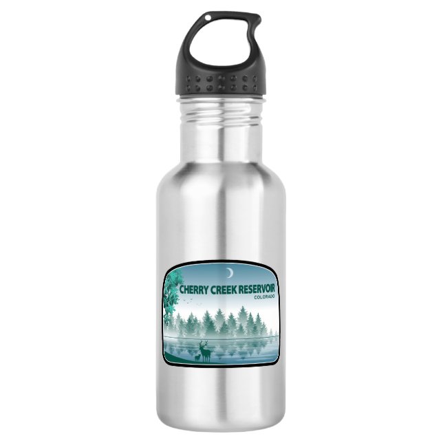Cherry Creek Reservoir Colorado Deer 532 Ml Water Bottle (Front)