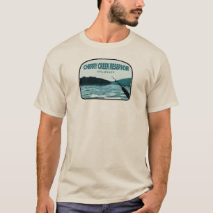 Cherry Creek Reservoir Colorado Fishing Rod T-Shirt