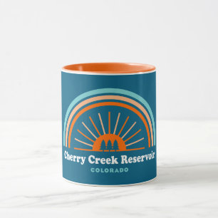 Cherry Creek Reservoir Colorado Rainbow Mug