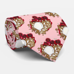 Cherry Crumble Cobbler Dessert Ice Cream Food Tie