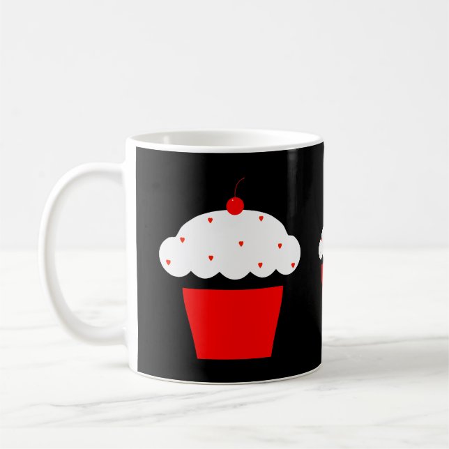 cherry cupcake coffee mug (Left)