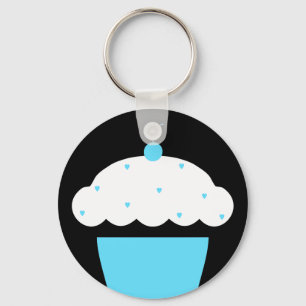 cherry cupcake key ring