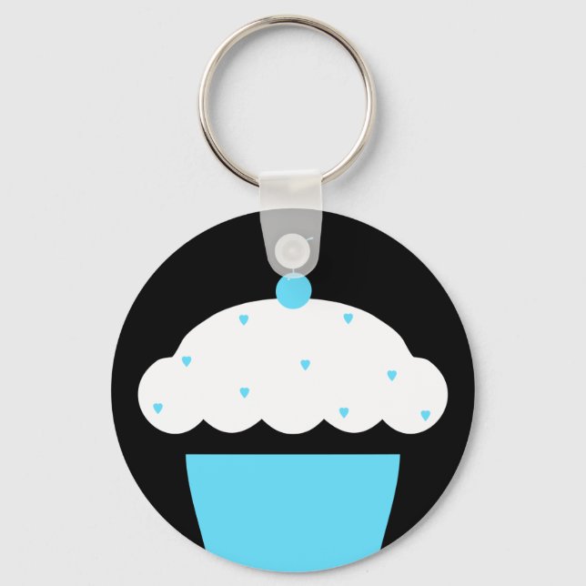 cherry cupcake key ring (Front)