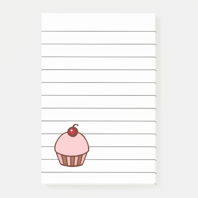 Cherry Cupcake Kitchen Post It Notes Gift (Front)