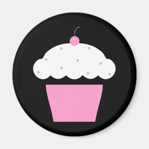cherry cupcake magnet