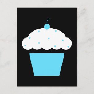 cherry cupcake postcard