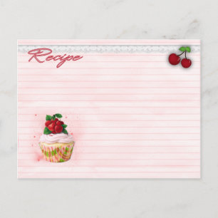 cherry cupcake recipes postcard