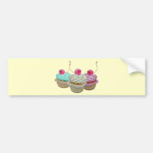 Cherry cupcakes bumper sticker