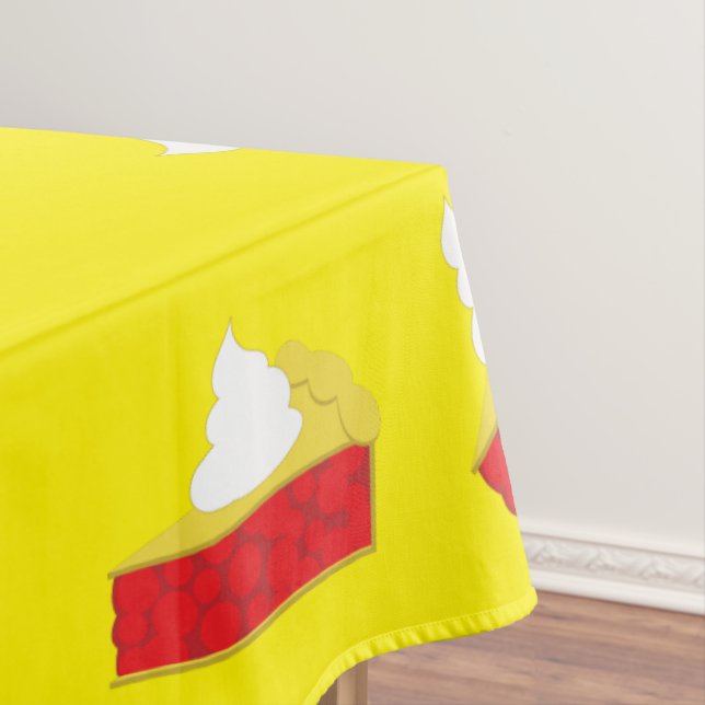 Cherry Cutie Pie Kid's Birthday Tablecloth (In Situ)